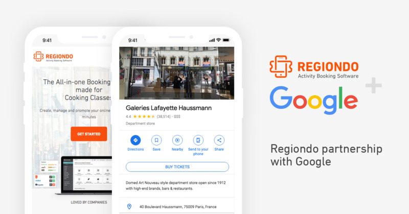 Réserver avec Google: Vendez vos circuits et activités dans les résultats de recherches via Regiondo