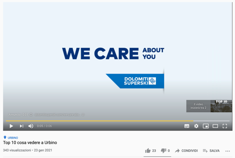 Esempio di Video Ads
