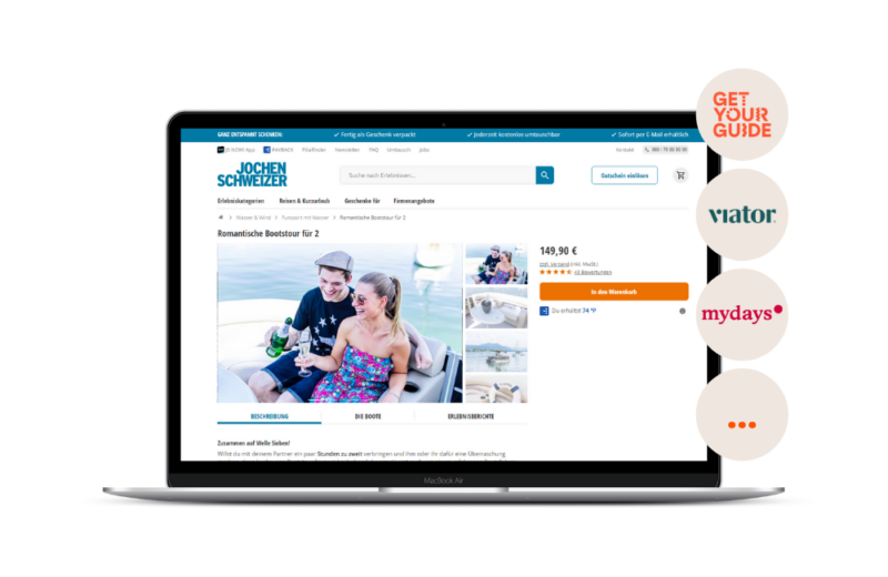 Online-Buchungssystem für Bootstouren