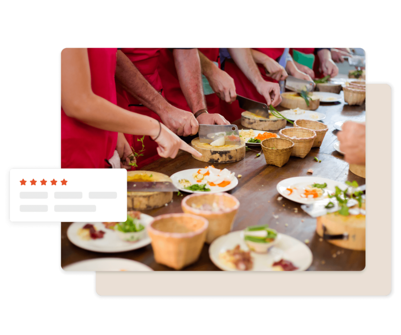 The online booking software for cooking classes